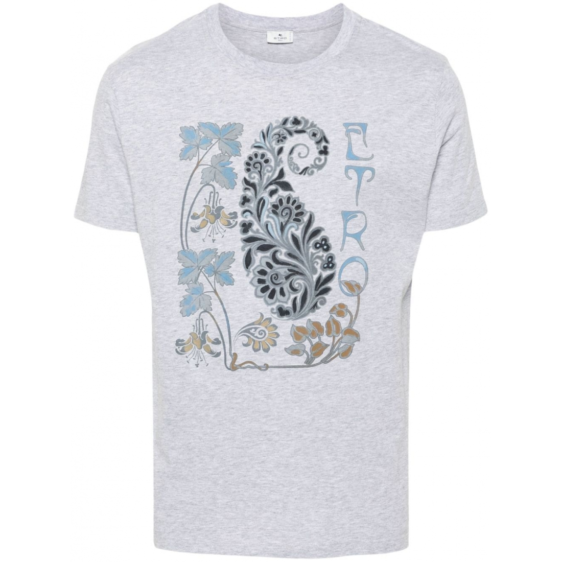 'Foliage-Print' T-Shirt für Herren