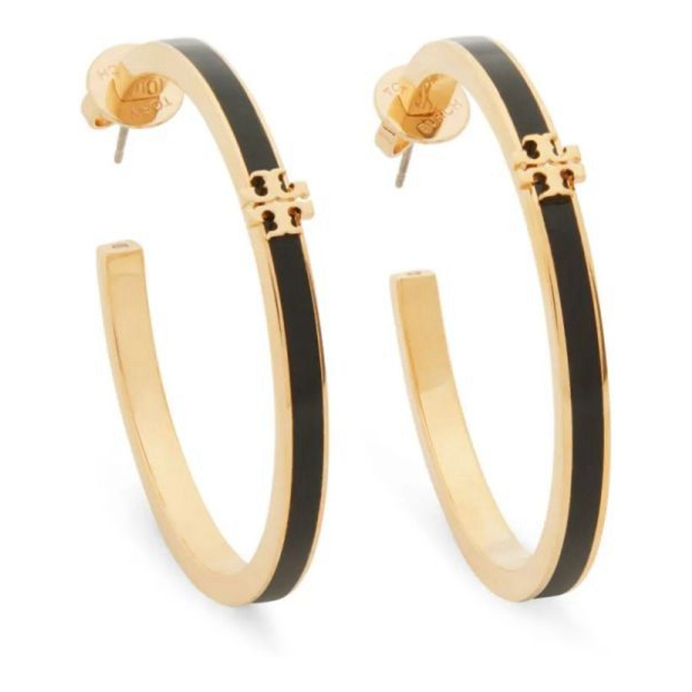 Women's 'Kira Enamel Hoop' Earrings