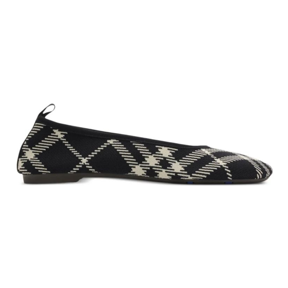 Women's 'Check Knit Baby' Ballerinas