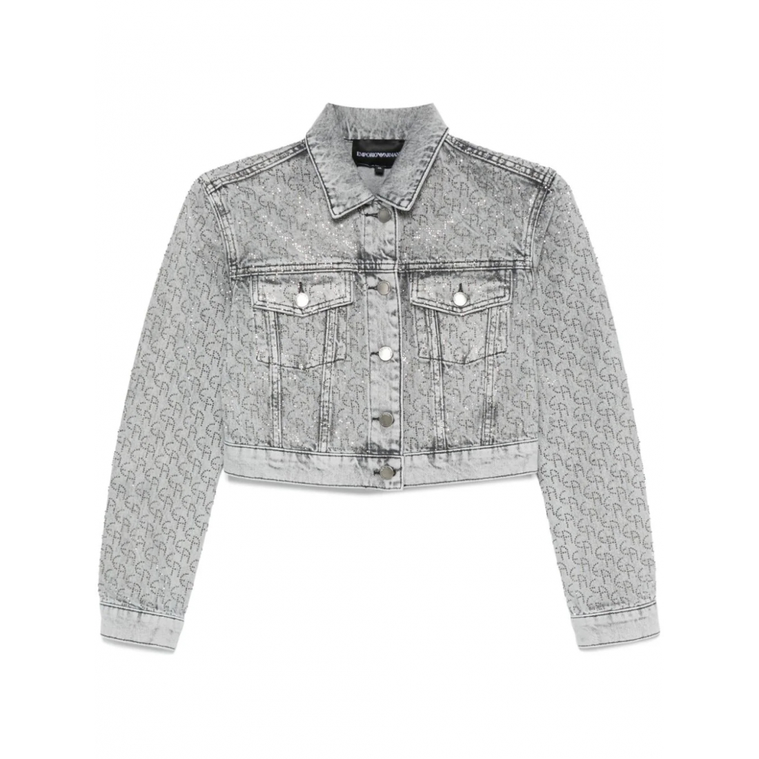 'Monogram-Patterned' Jeansjacke für Damen