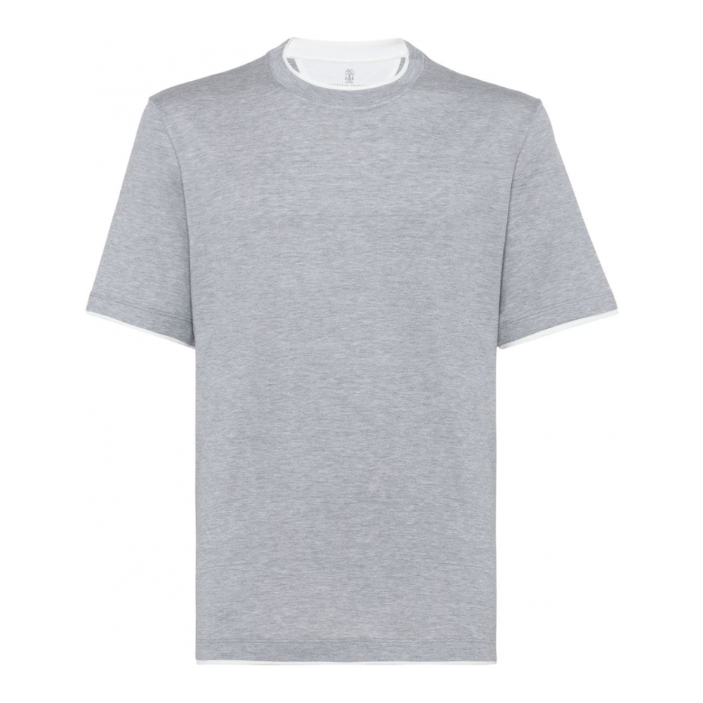 Men's 'Contrasting-Trim' T-Shirt