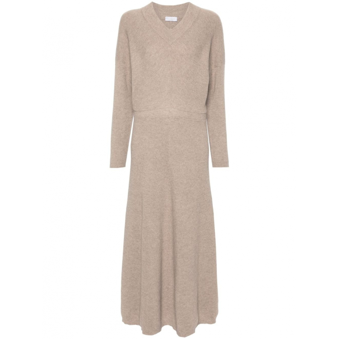 'Ribbed-Knit' Maxi Kleid für Damen