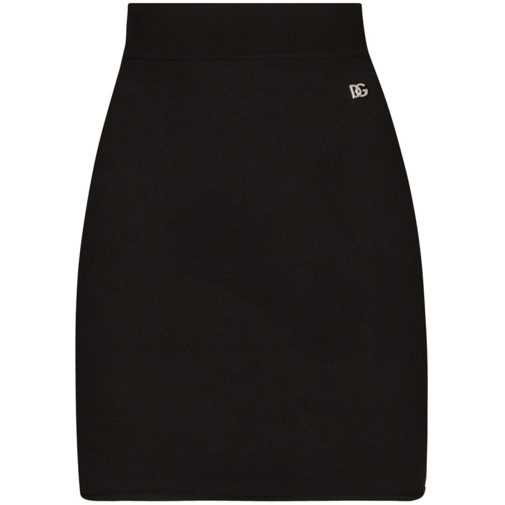 Women's 'Logo-Plaque' Mini Skirt