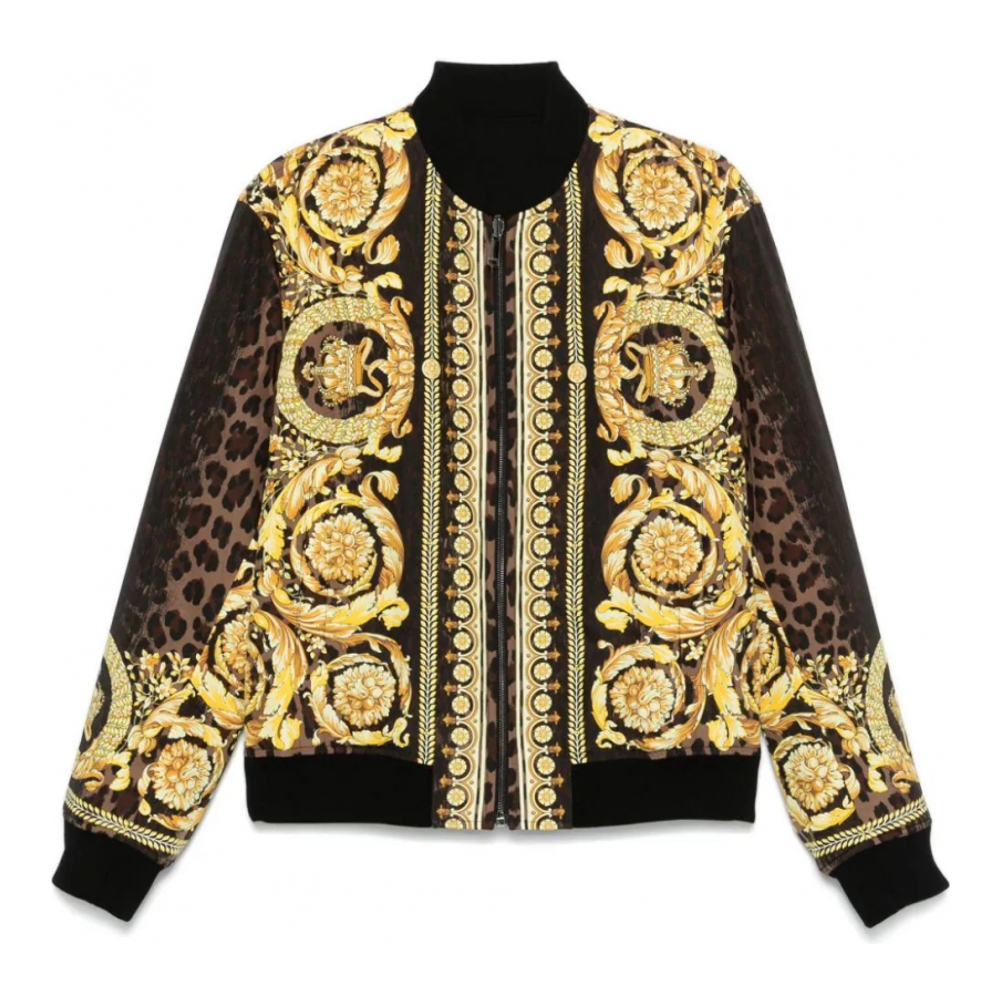 Men's 'Barocco-Print' Bomber Jacket