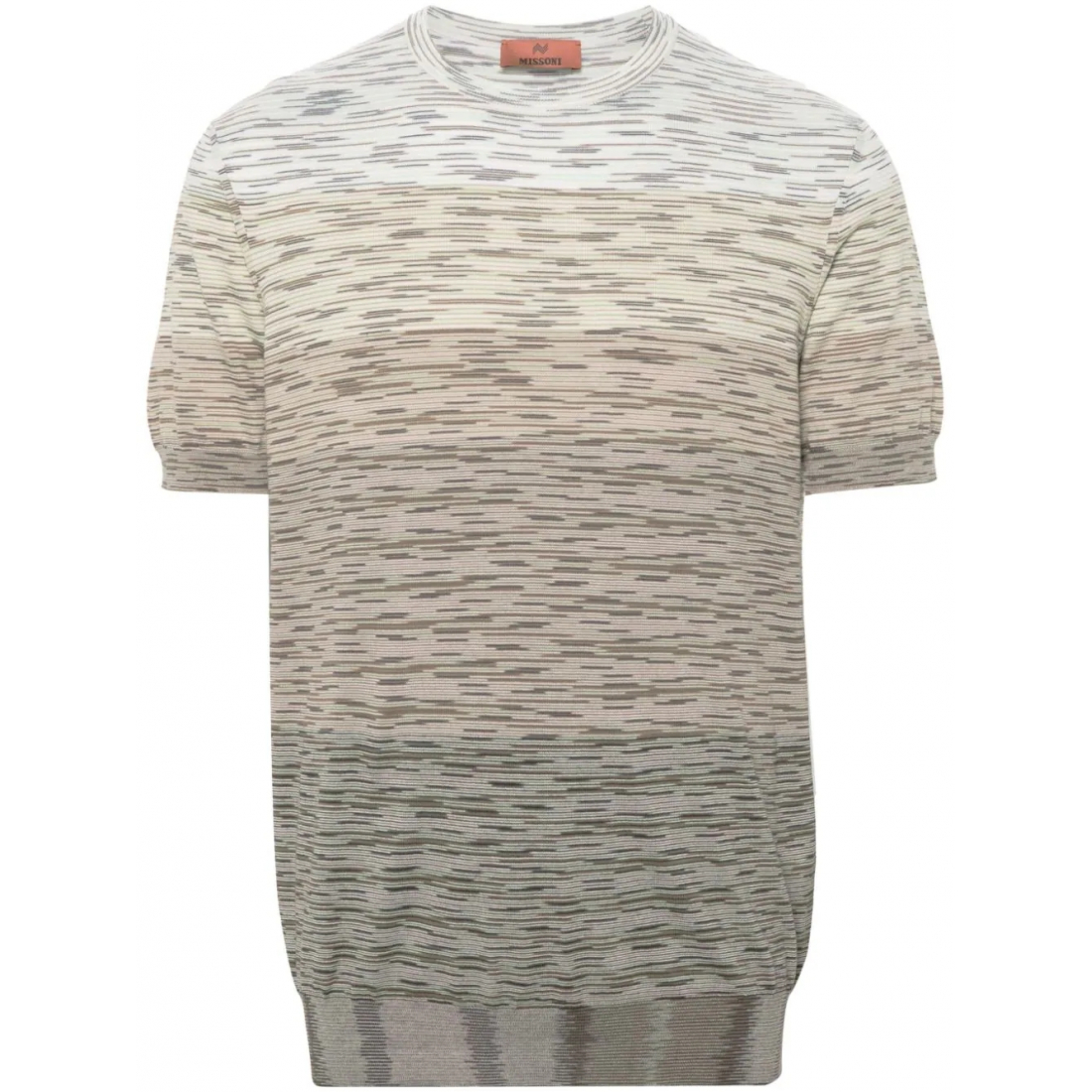 'Striped Knitted' T-Shirt für Herren