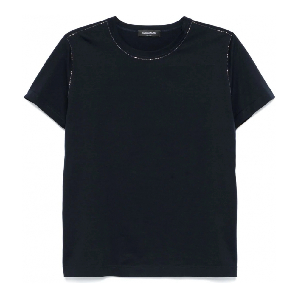 'Beaded' T-Shirt für Damen