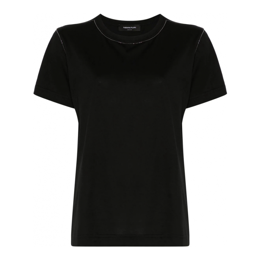 'Beaded' T-Shirt für Damen