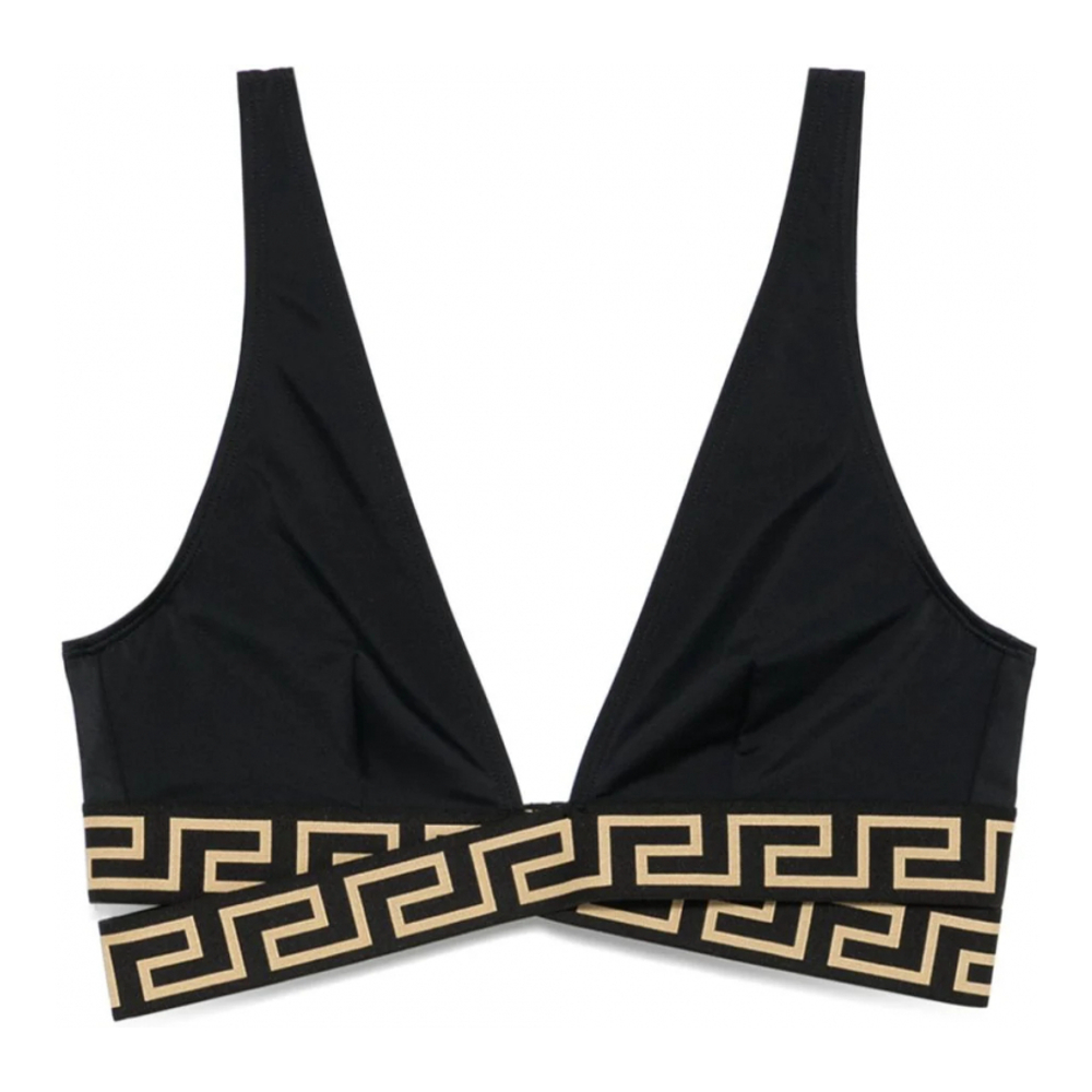 'Greca-Detailing' Bikini Top für Damen