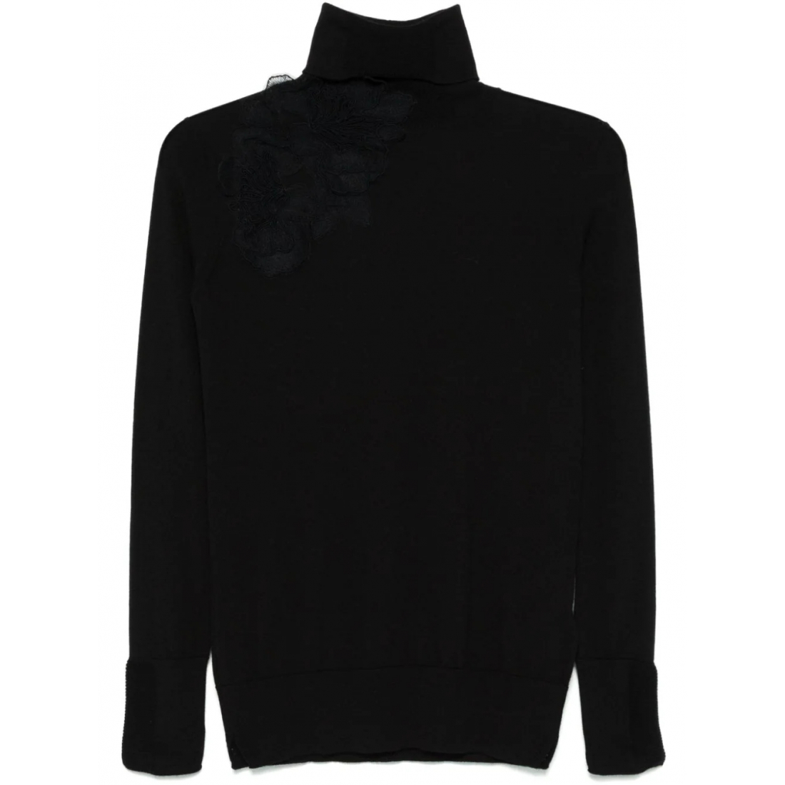 'Lace-Panel' Pullover für Damen