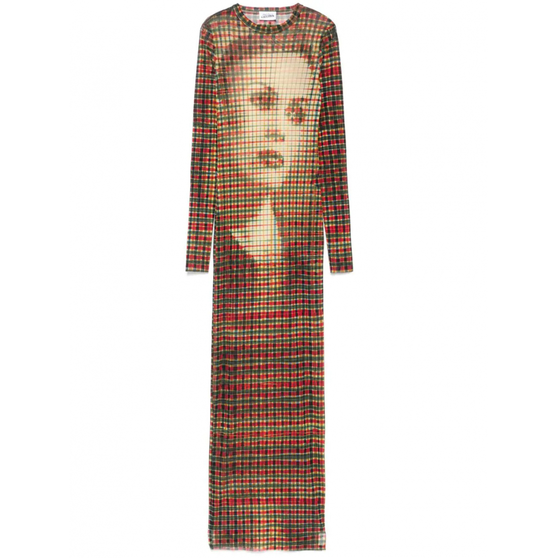 Women's 'Face-Print' Maxi Dress