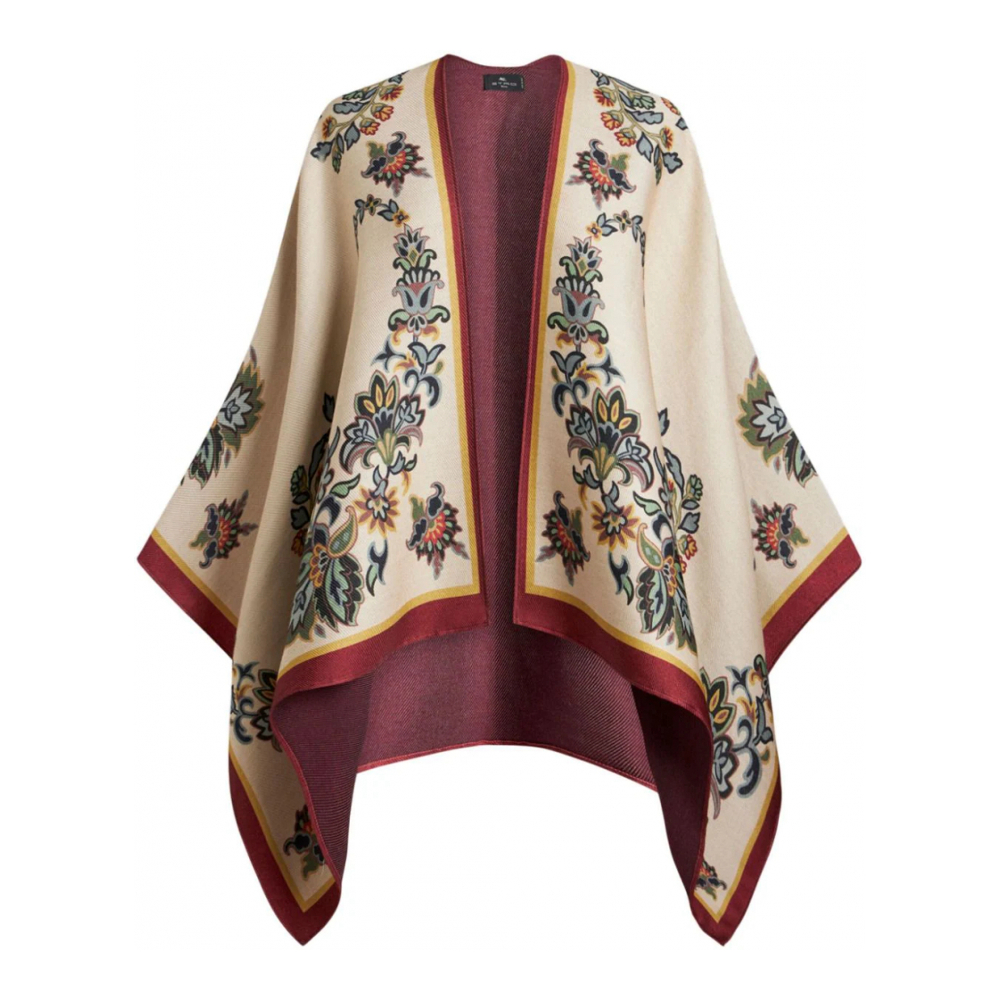 Women's 'Floral-Print' Cape