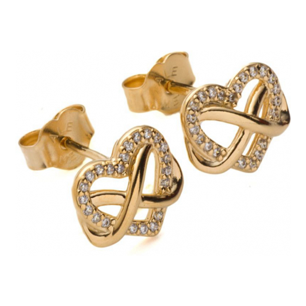 Women's 'Sparkling Infinity Heart Stud' Earrings