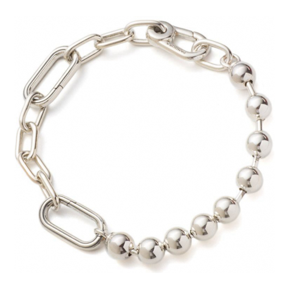 Women's 'Me Metal Bead & Link Chain' Bracelet