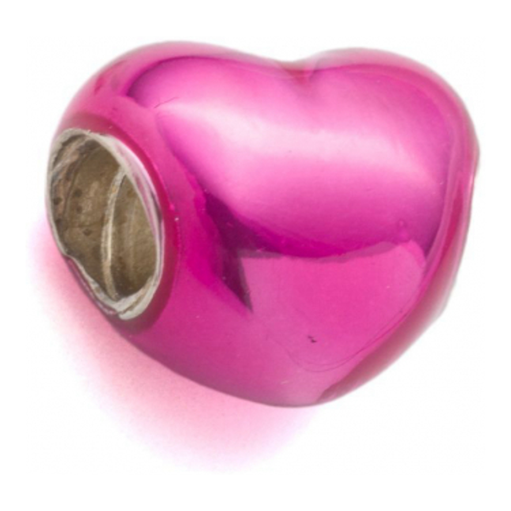 Women's 'Metallic Pink Heart' Charm