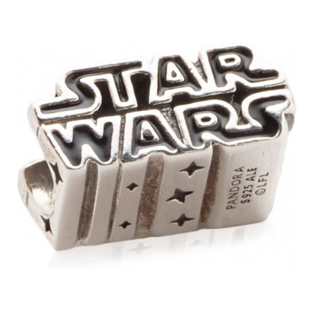 'Star Wars 3D Silver Logo' Charm für Damen