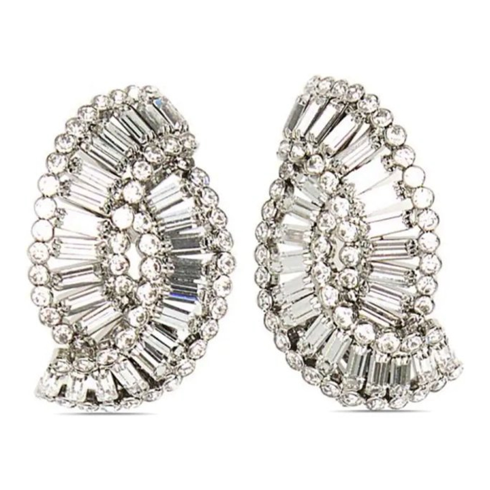 Women's 'Crystal Shell Clip-On' Earrings