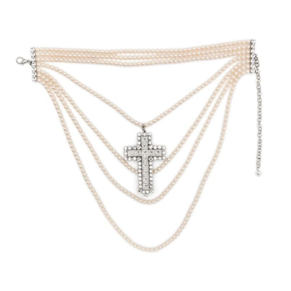 Collier 'Crystal-Cross' pour Femmes