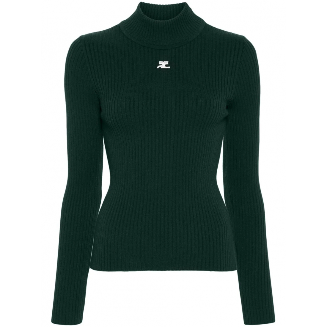 Pull 'Logo-Patch Ribbed' pour Femmes