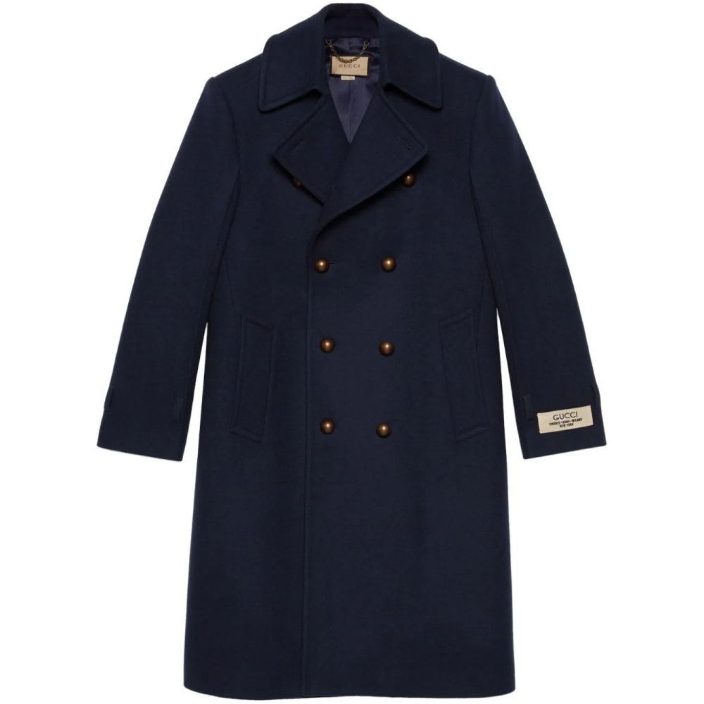 Men's 'Logo-Patch' Coat