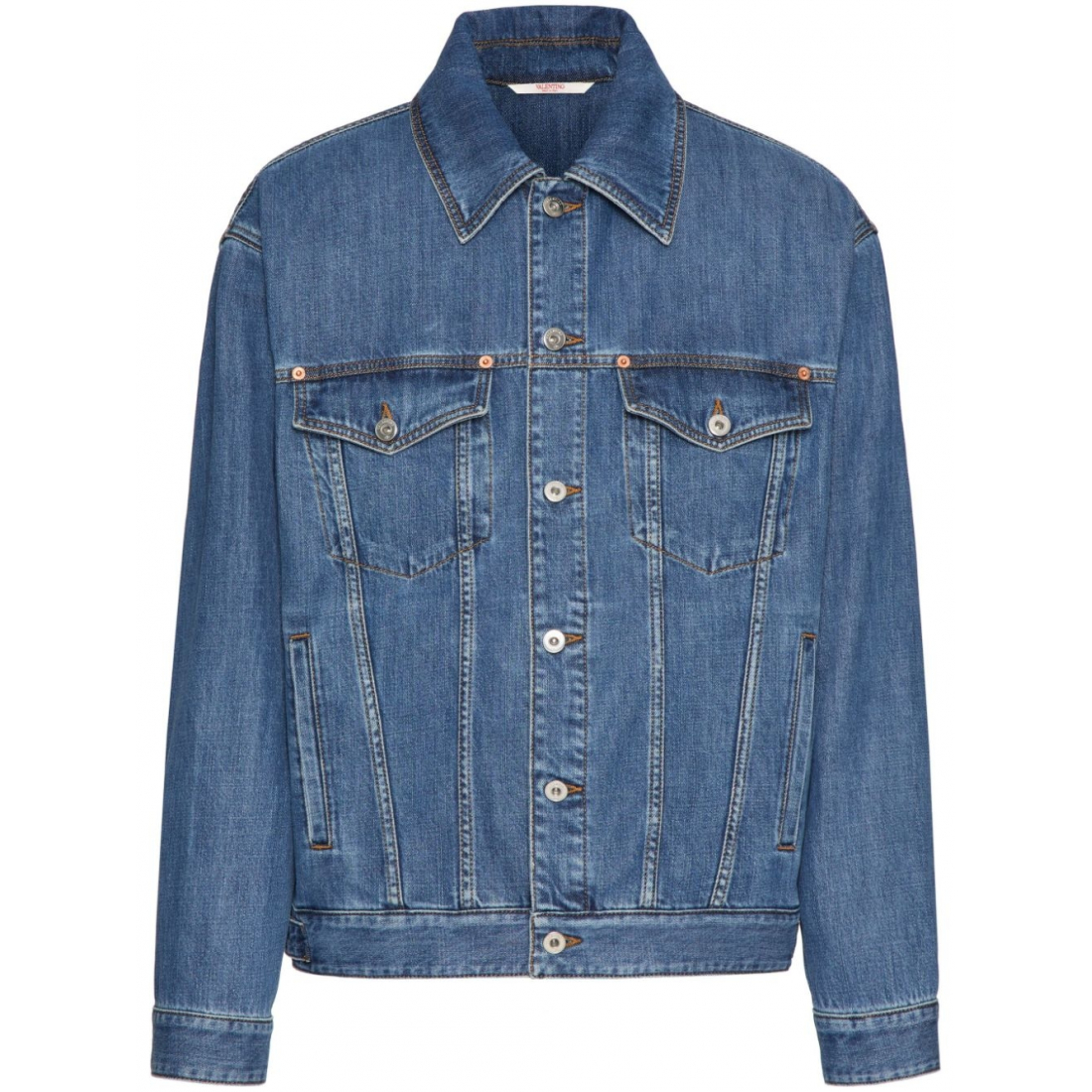 Veste en jeans 'Logo-Appliqué' pour Hommes