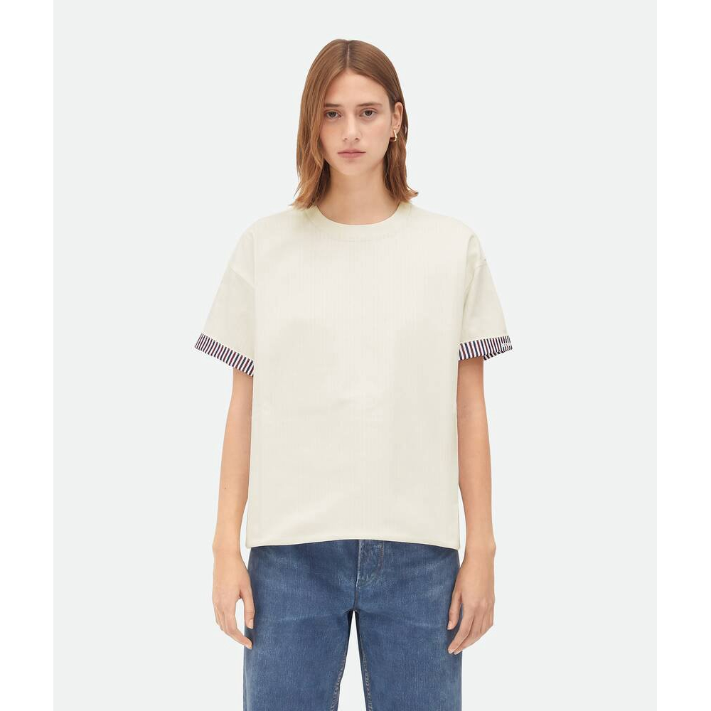 T-shirt 'Double Layer Striped' pour Femmes