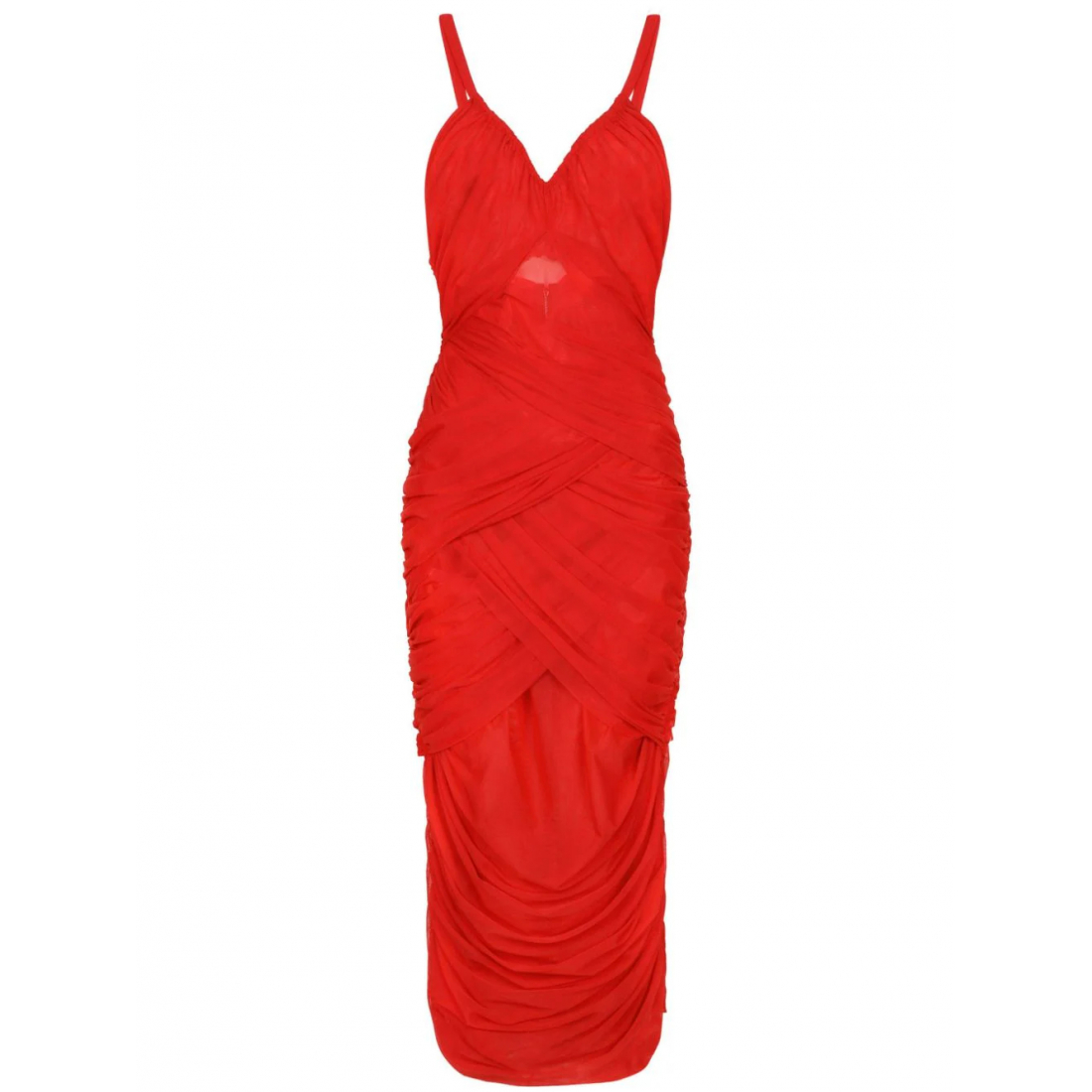 Women's 'Draped Layered' Midi Dress