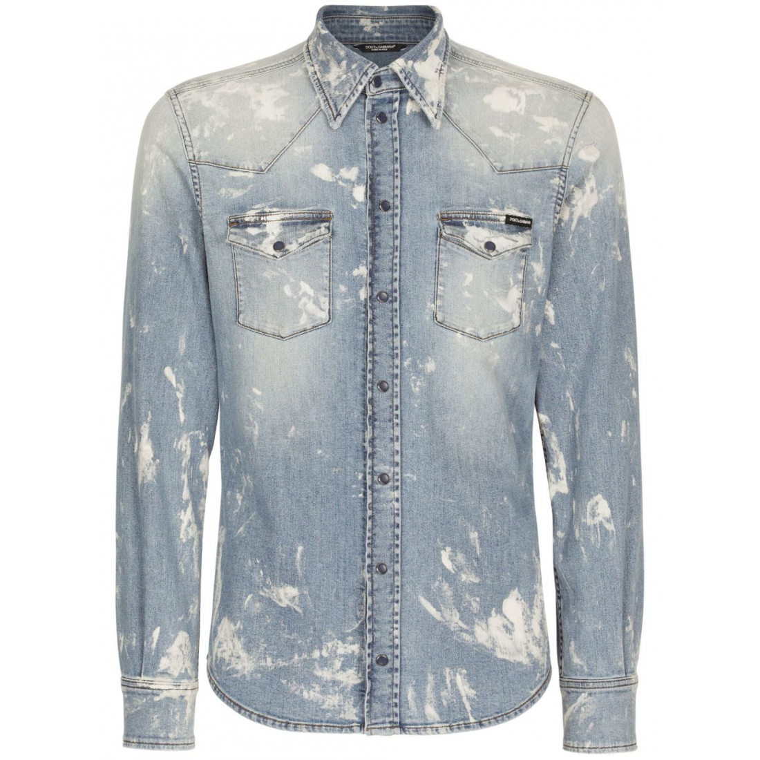 'Bleached Button-Up' Hemd für Herren