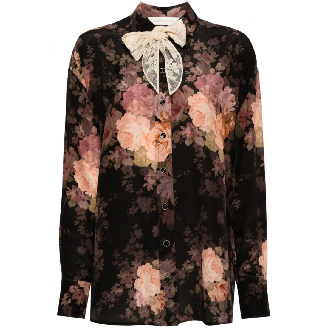 Women's 'Lace-Scarf' Shirt