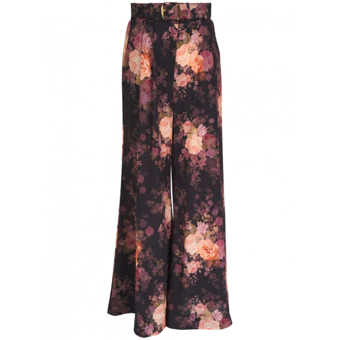 'Floral-Print Flared' Hose für Damen