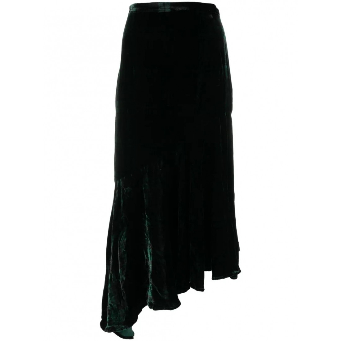 Women's 'Asymmetric Pleated' Midi Skirt