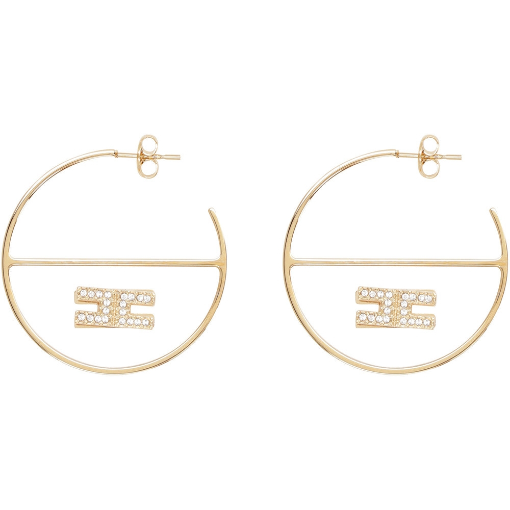 Boucles d'oreilles 'Logo Hoop' pour Femmes