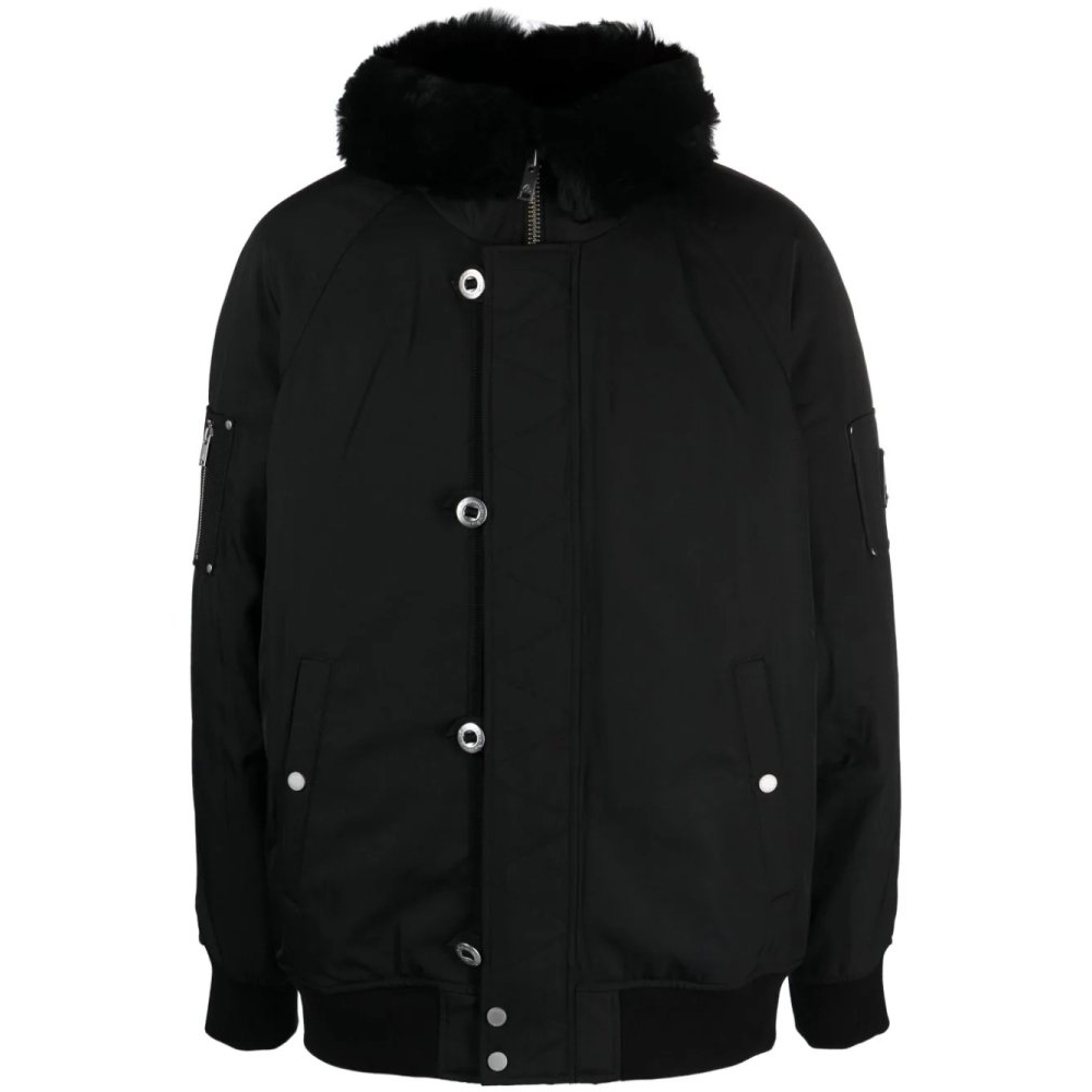 Men's 'Shearling-Hoodie' Padded Jacket