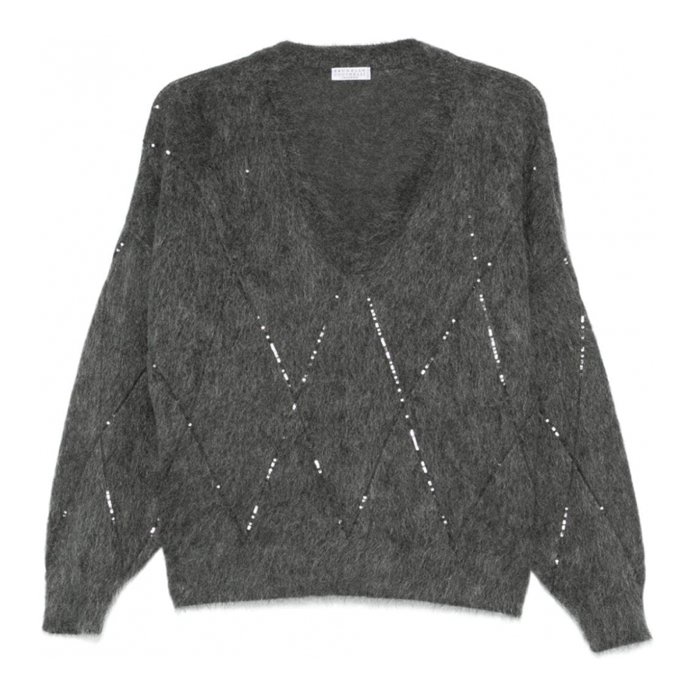 Pull 'Sequin-Embellished' pour Femmes