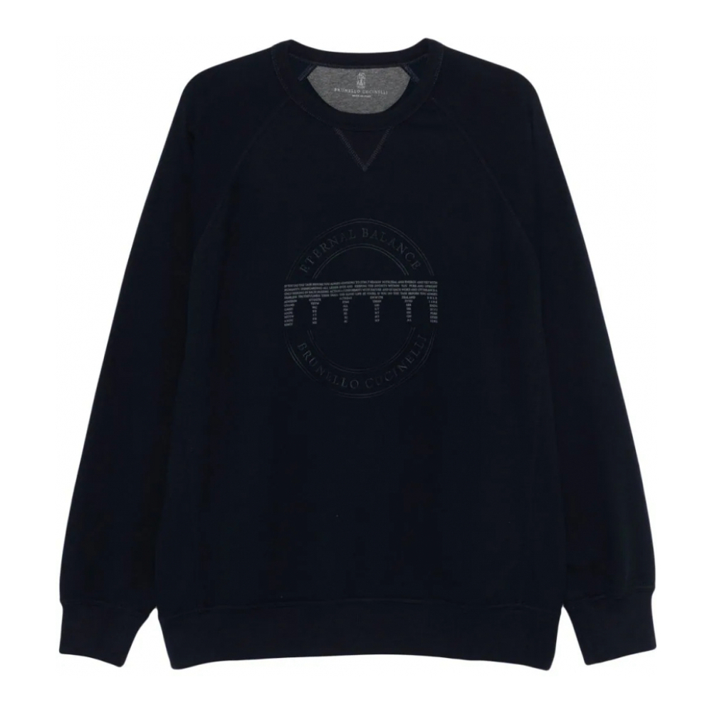 Sweatshirt 'Logo-Embroidered' pour Hommes