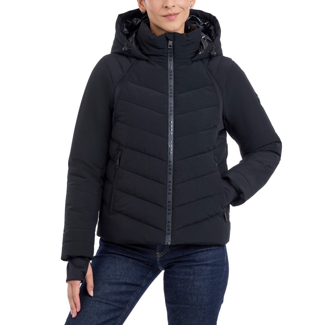 'Logo Hooded' Pufferjacke für Damen