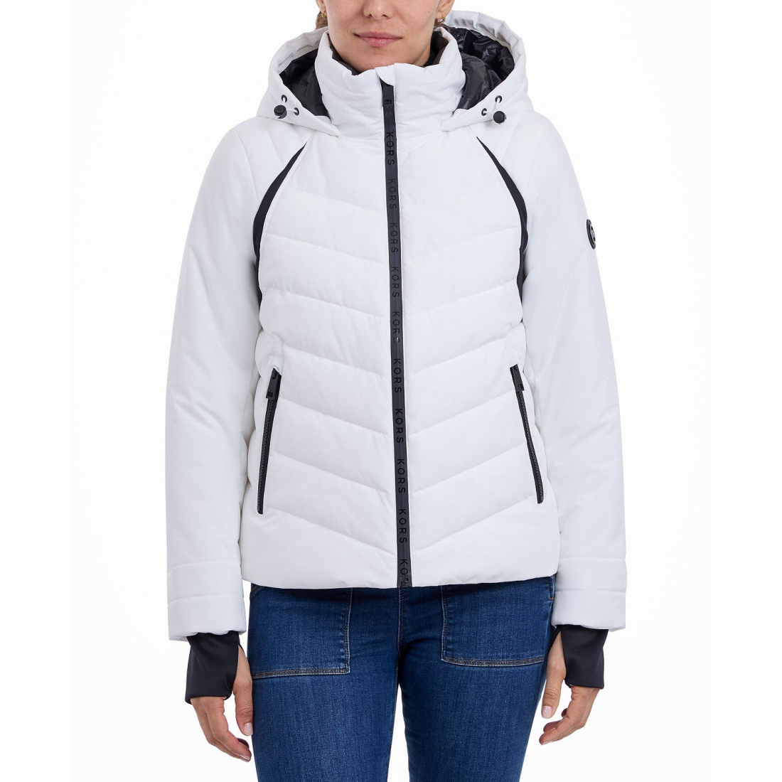 Women's 'Logo Hooded' Puffer Jacket