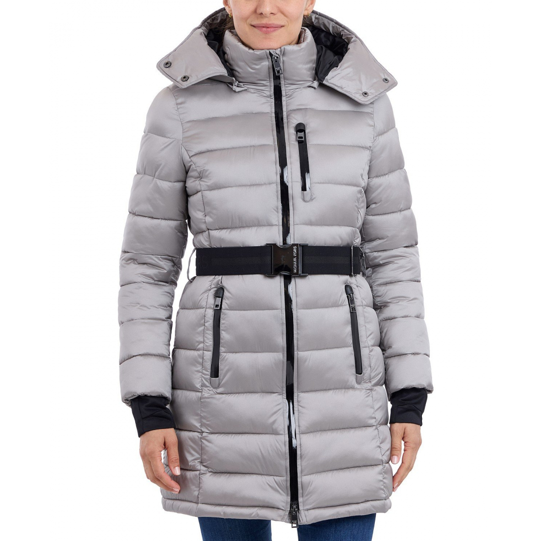 Veste matelassée 'Belted Hooded' pour Femmes