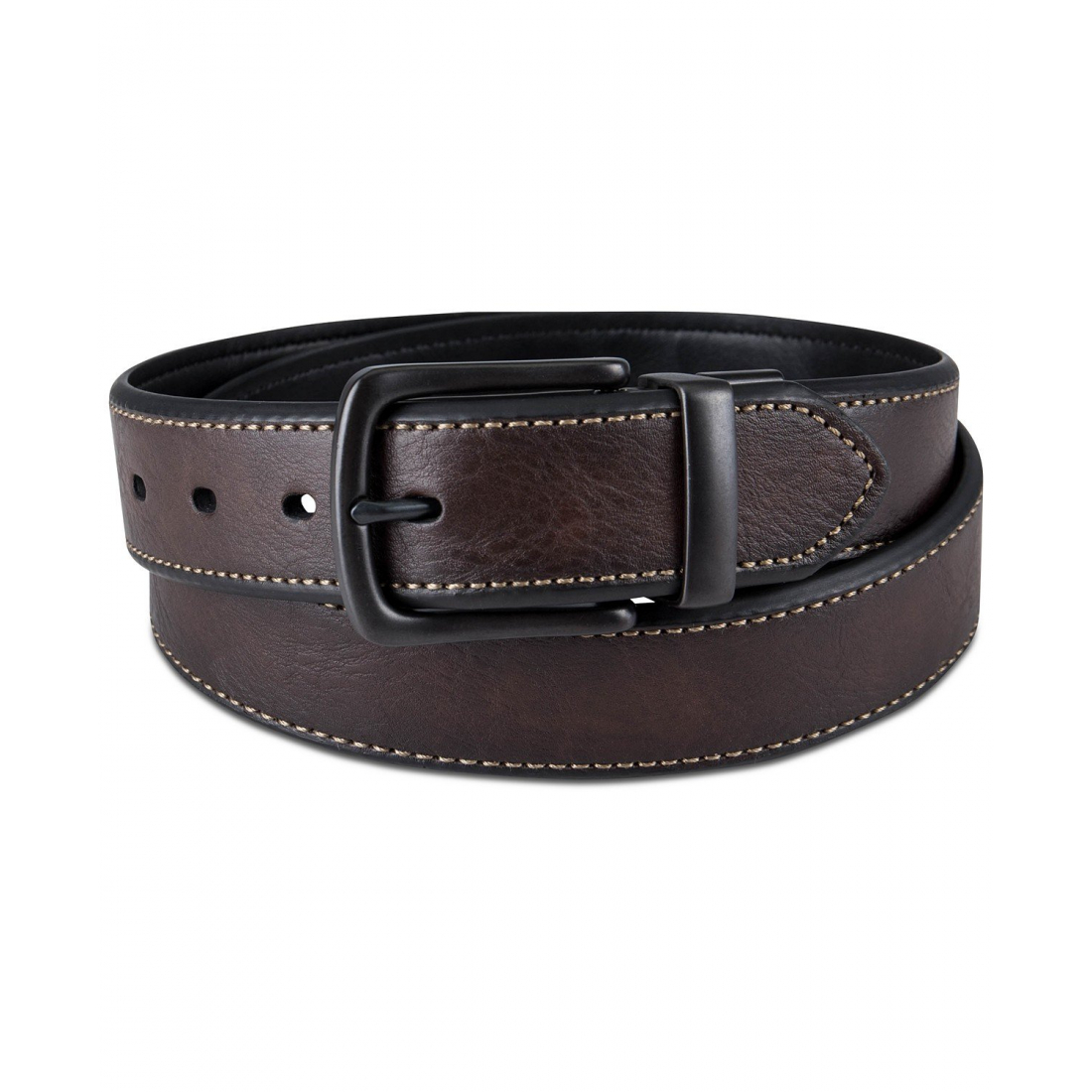 Ceinture 'Contrast Stitch Reversible' pour Hommes