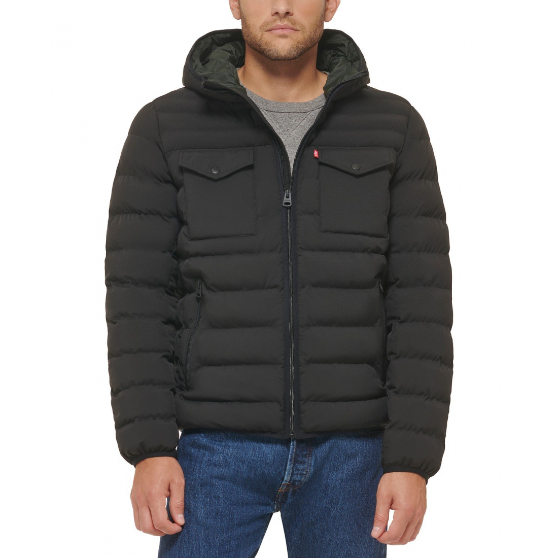 Veste matelassée 'Stretch Hooded Two-Pocket' pour Hommes