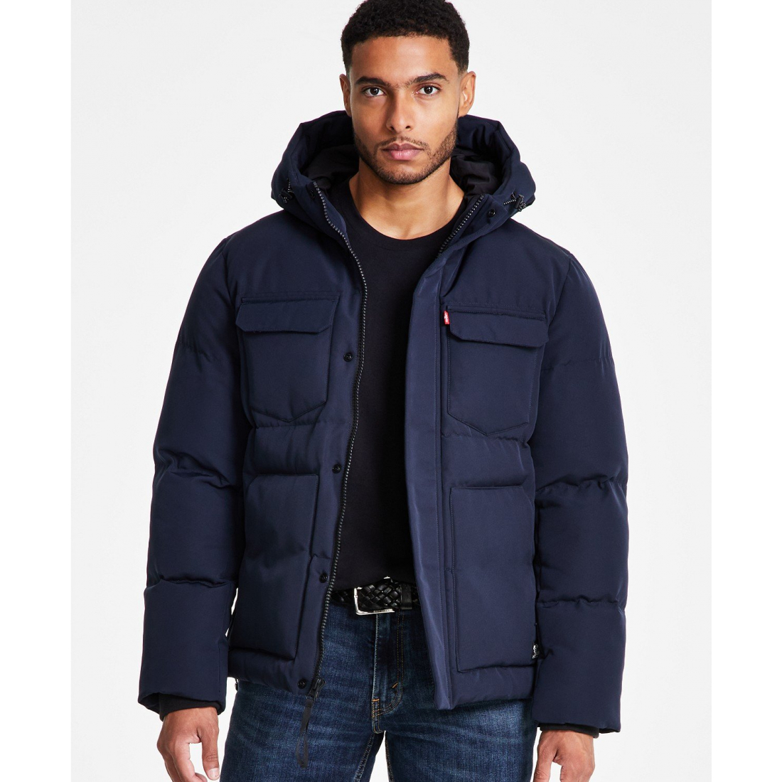 Men's 'Quilted Hooded' Puffer Jacket