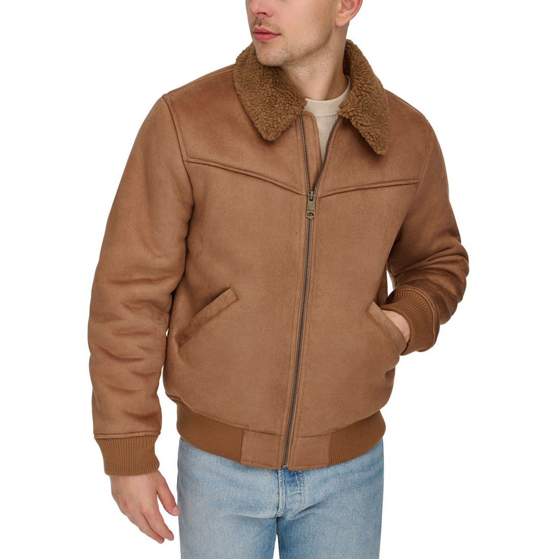 Blouson bomber 'Faux-Shearling Full-Zip' pour Hommes