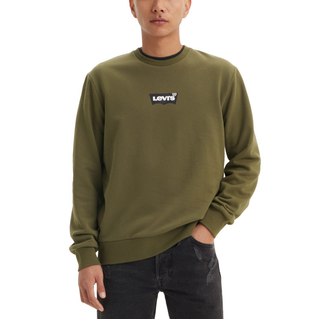 T-shirt 'Long Sleeve Batwing Logo' pour Hommes