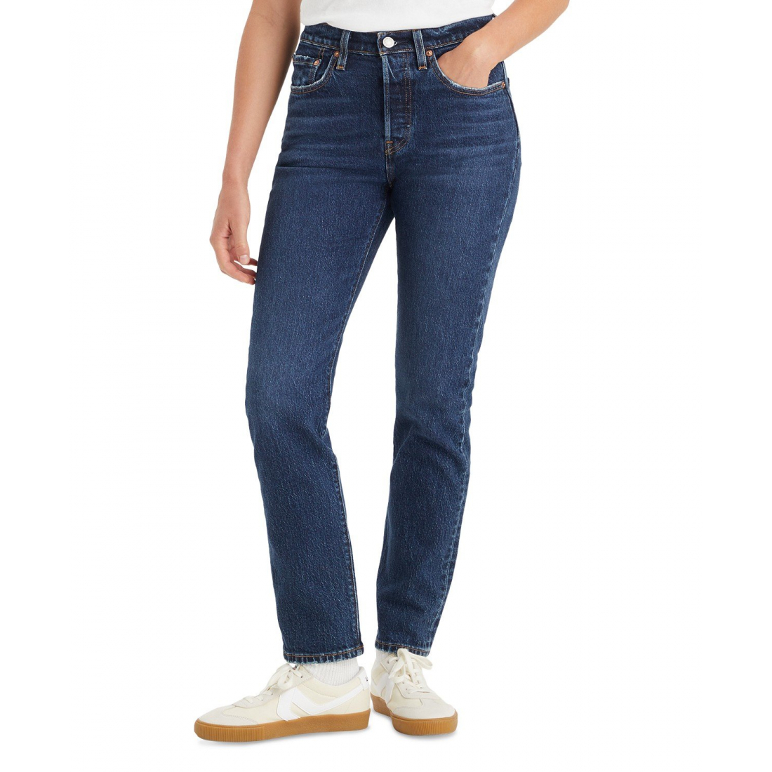 Jeans '501 Original-Fit Straight-Leg' pour Femmes