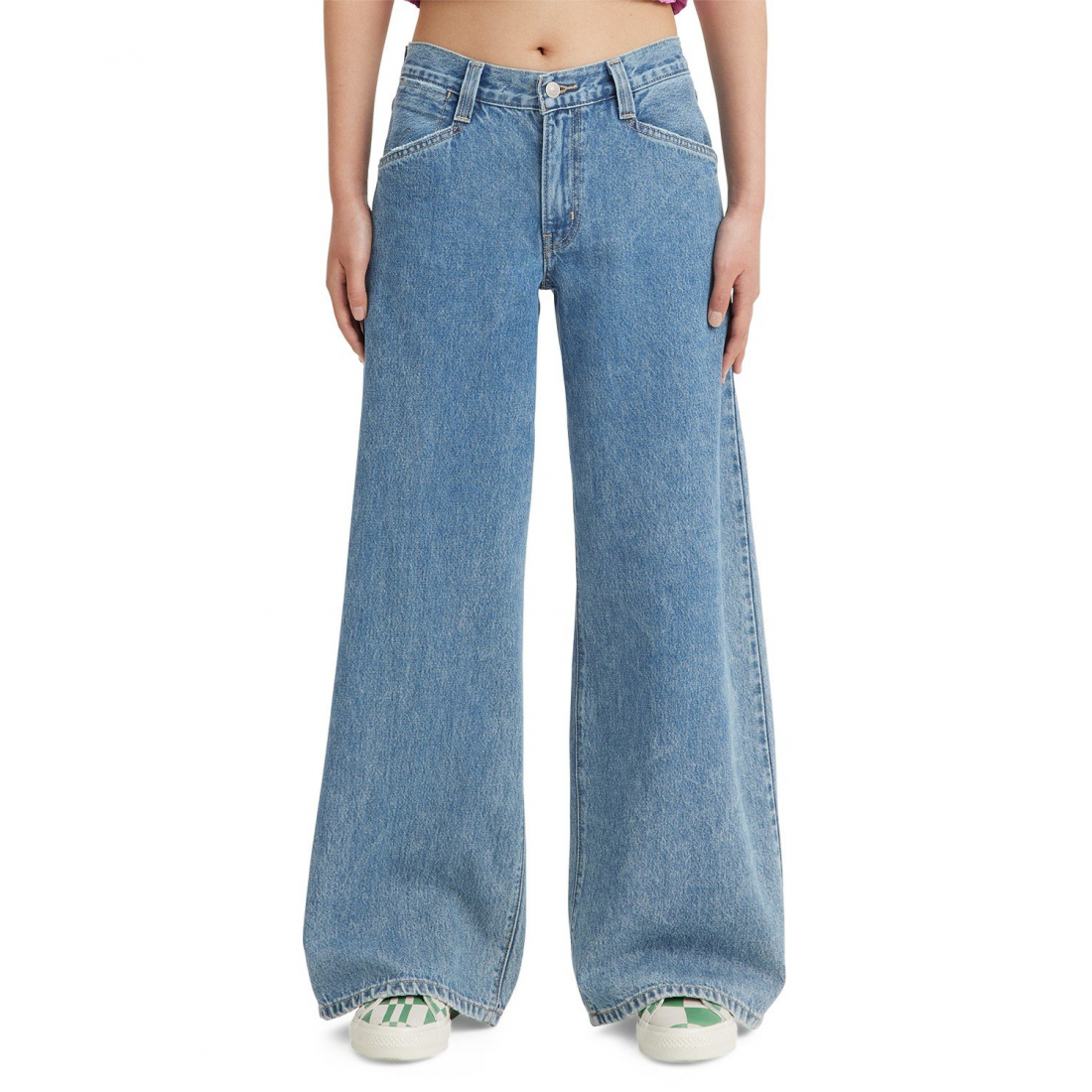 '94 Baggy Wide-Leg Relaxed-Fit Denim' Jeans für Damen