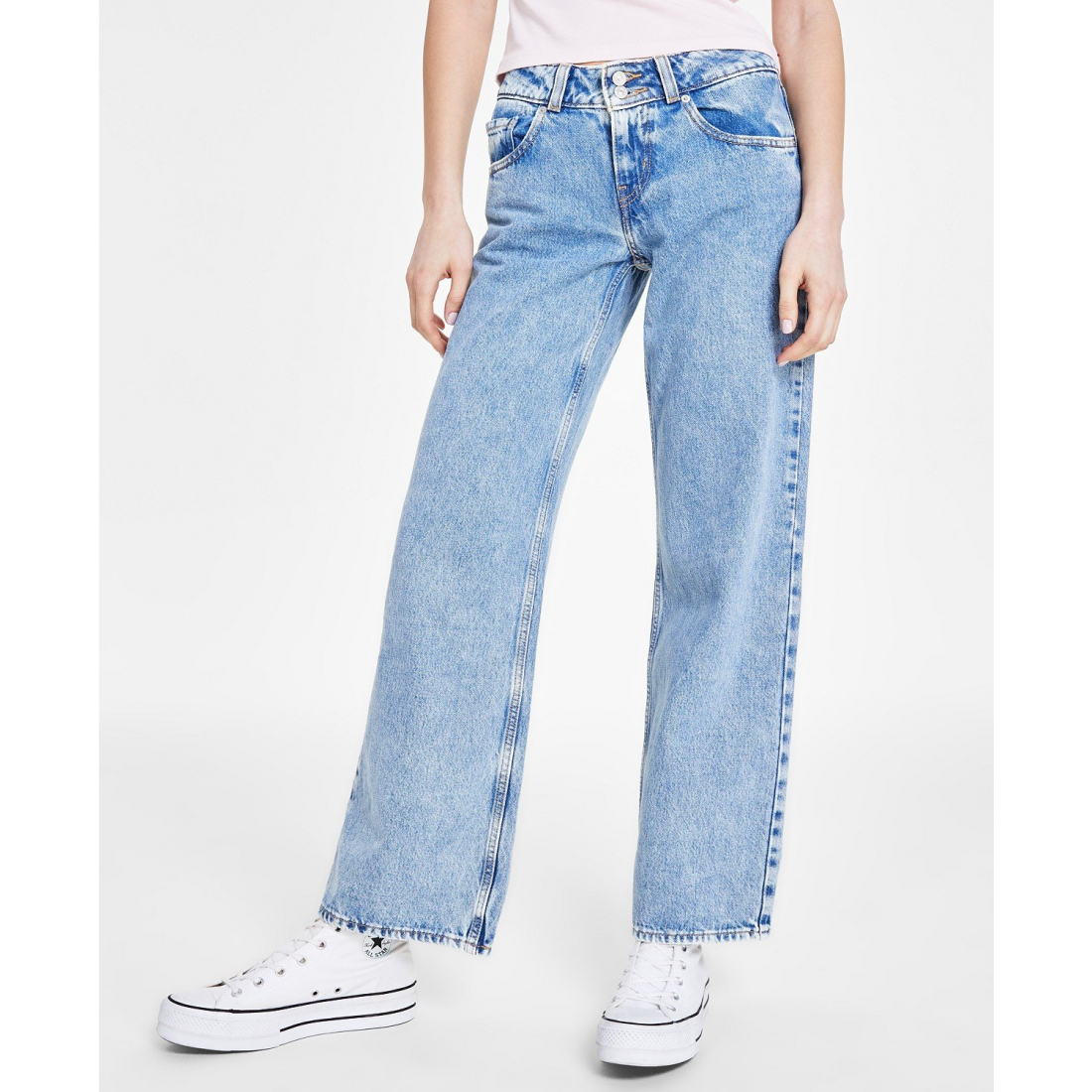 'Super-Low Double-Button Relaxed-Fit Denim' Jeans für Damen