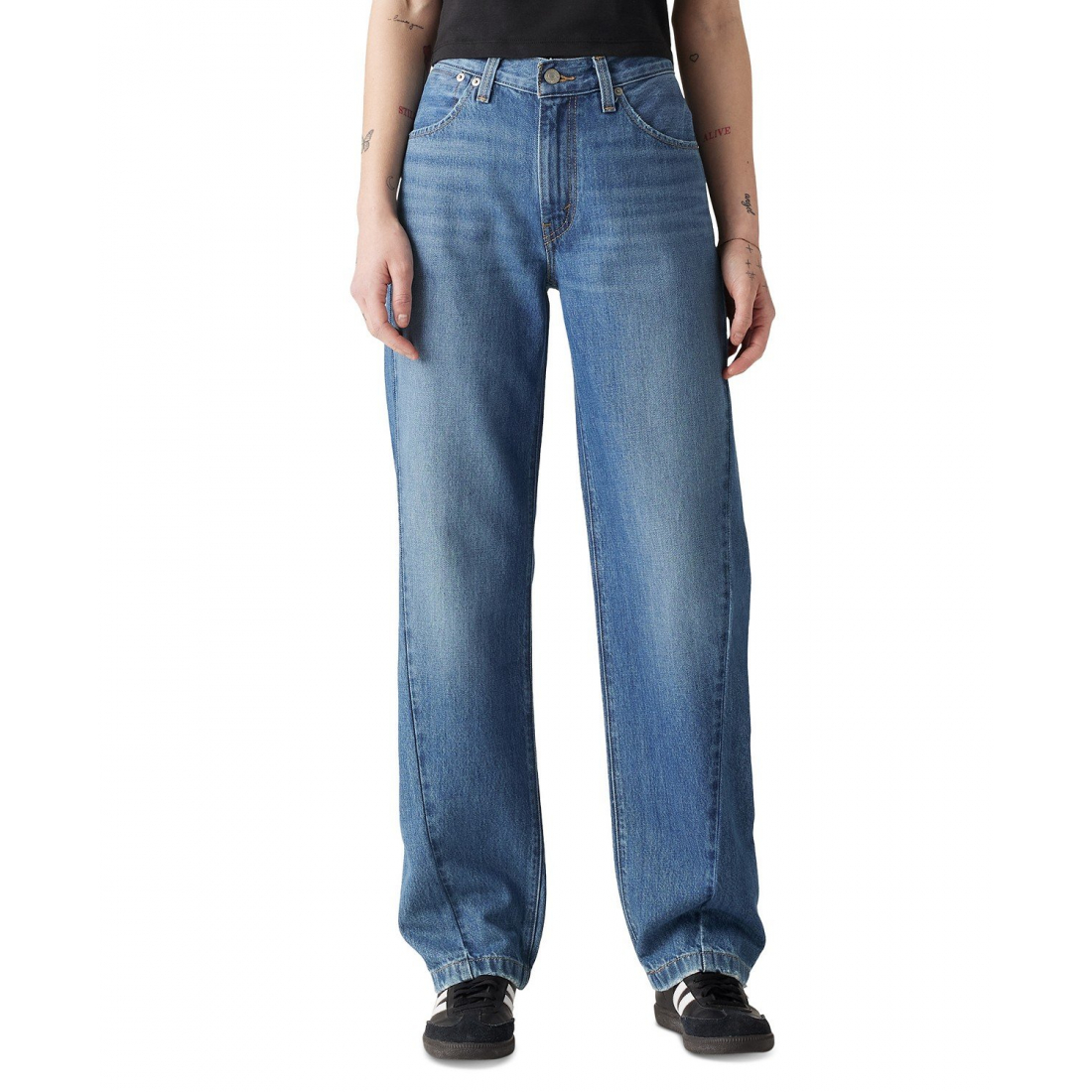 Women's '94 Cotton Baggy Seamed Mid-Rise' Jeans