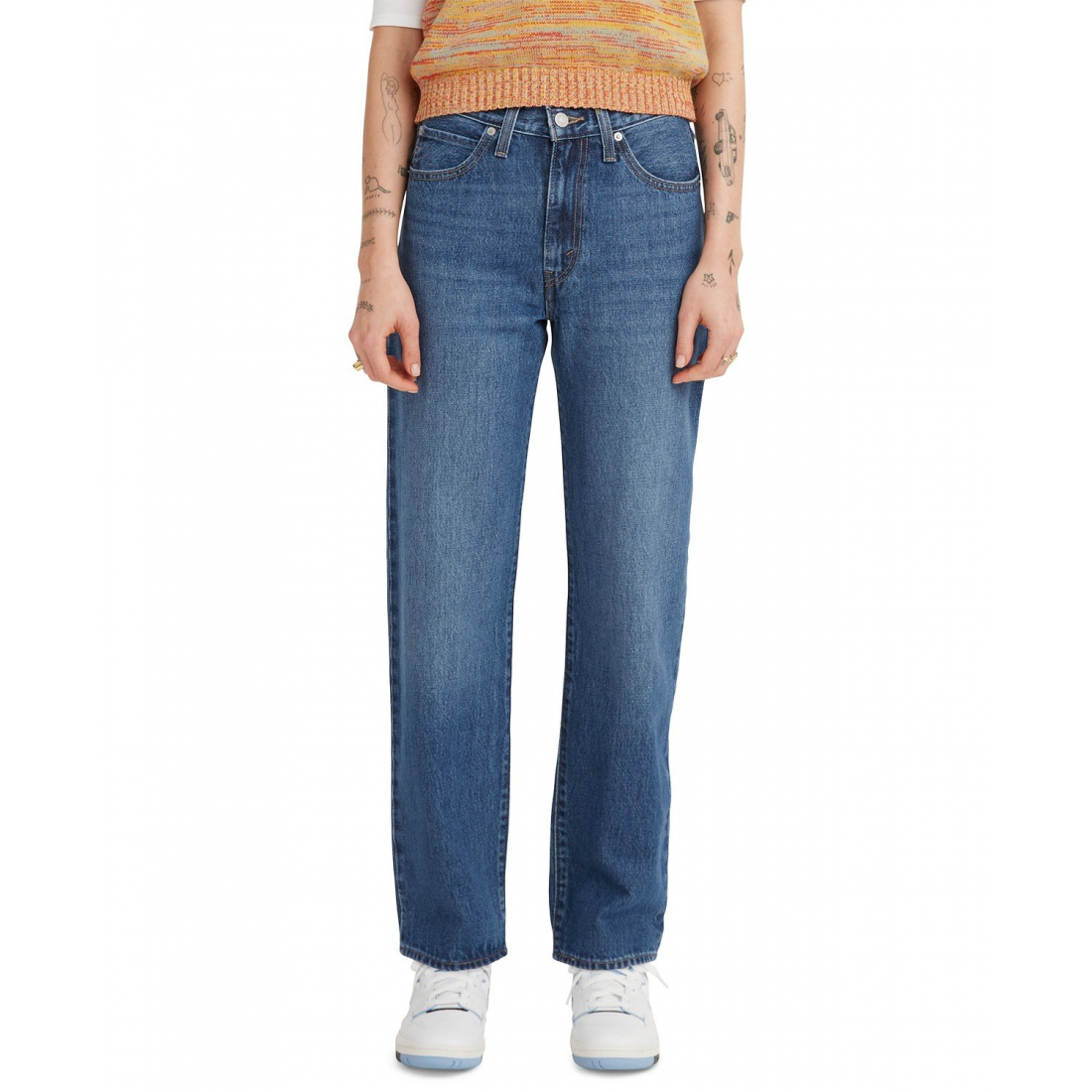 Women's 'Mid Rise Cotton 94 Baggy' Jeans