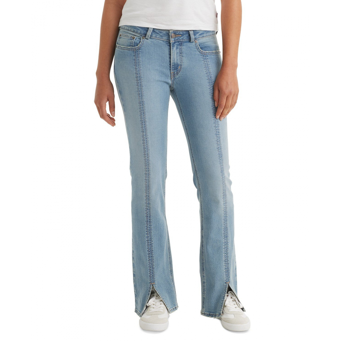 'Seamed Superlow Bootcut' Jeans für Damen