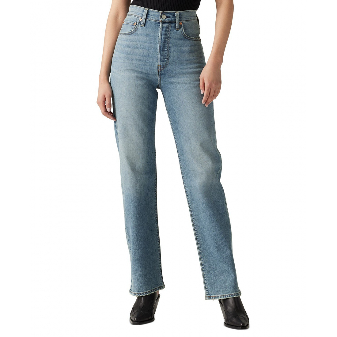 'Ribcage High-Rise Straight-Leg' Jeans für Damen