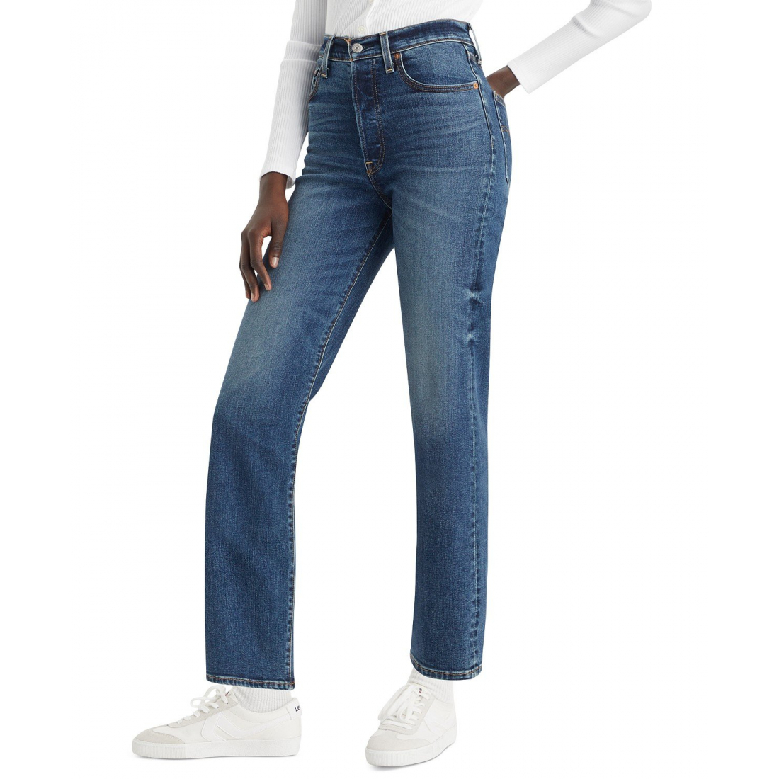 Jeans 'Ribcage Ultra High Rise Straight Ankle' pour Femmes